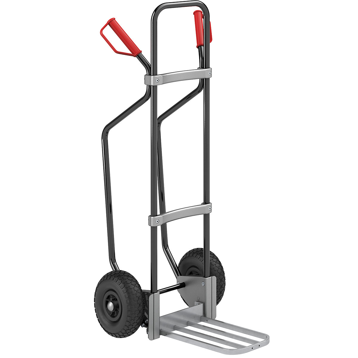 Sackkarre mit Kufen, schwarz eurokraft pro