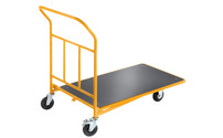 Produktbild von CC Transportwagen Mit 4 Seitenbügeln – 500 Kg Traglast, Rollen Ø 200 Mm, Lackiert In Enzianblau RAL5010, Klappbar