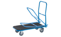 Magazinwagen In Enzianblau (RAL5010) | Plattformwagen Mit 200 Kg Tragkraft | Mit Lenk- Und Bockrollen