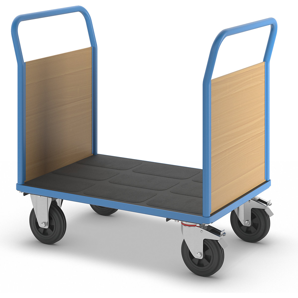 Plattformwagen mit Holzwänden eurokraft pro (Produktabbildung 2)-1