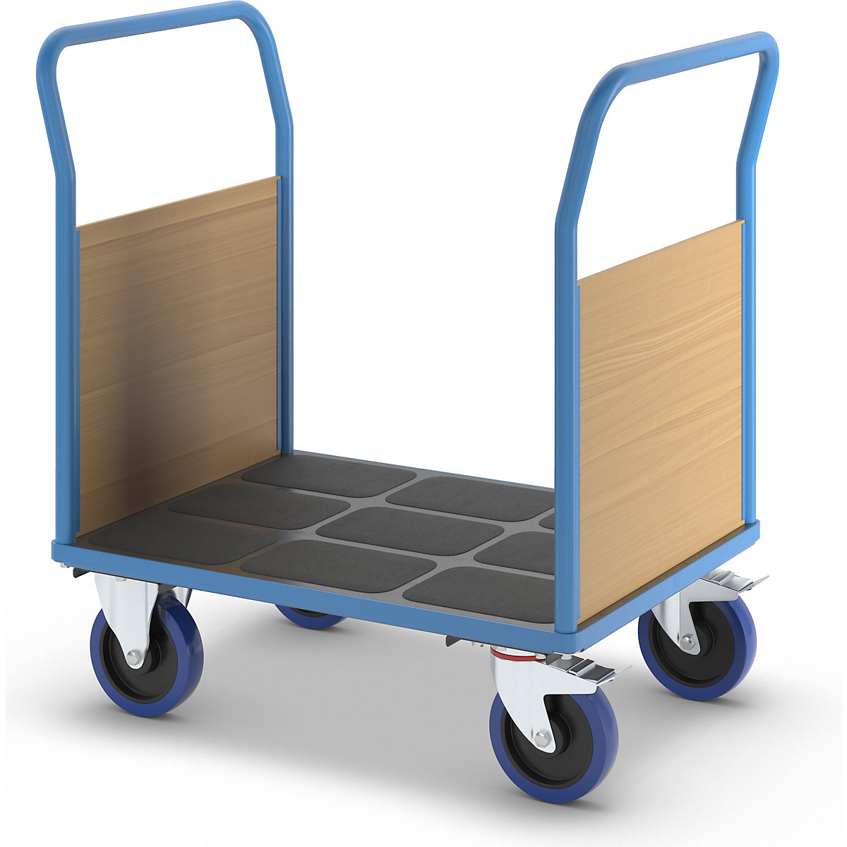 Plattformwagen mit Holzwänden eurokraft pro (Produktabbildung 6)-5