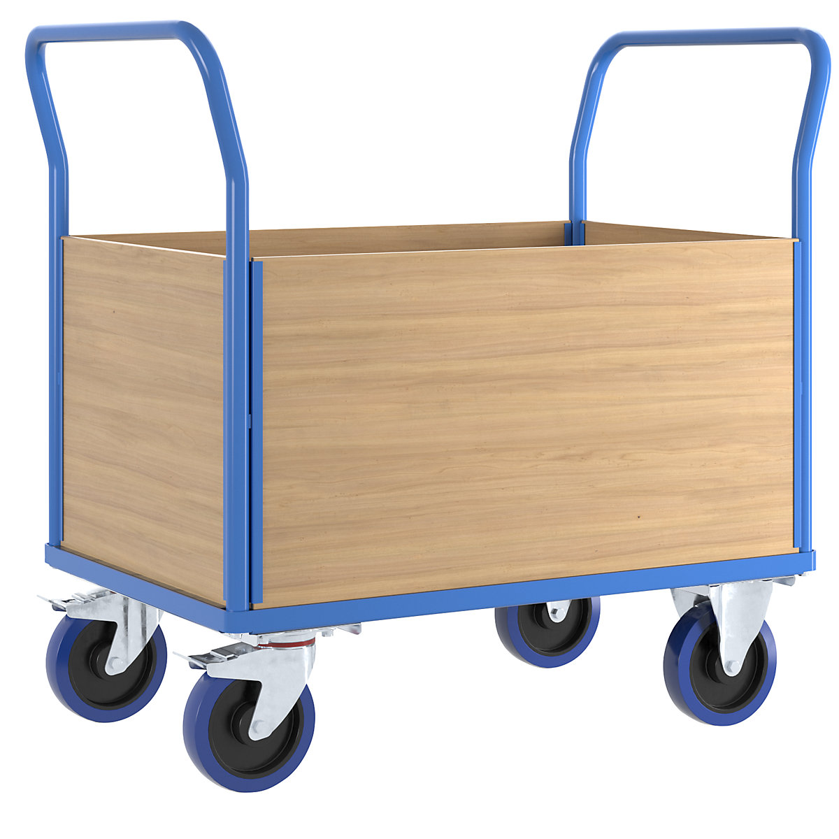 EUROKRAFTpro Plattformwagen mit Holzwänden (Produktabbildung 4)