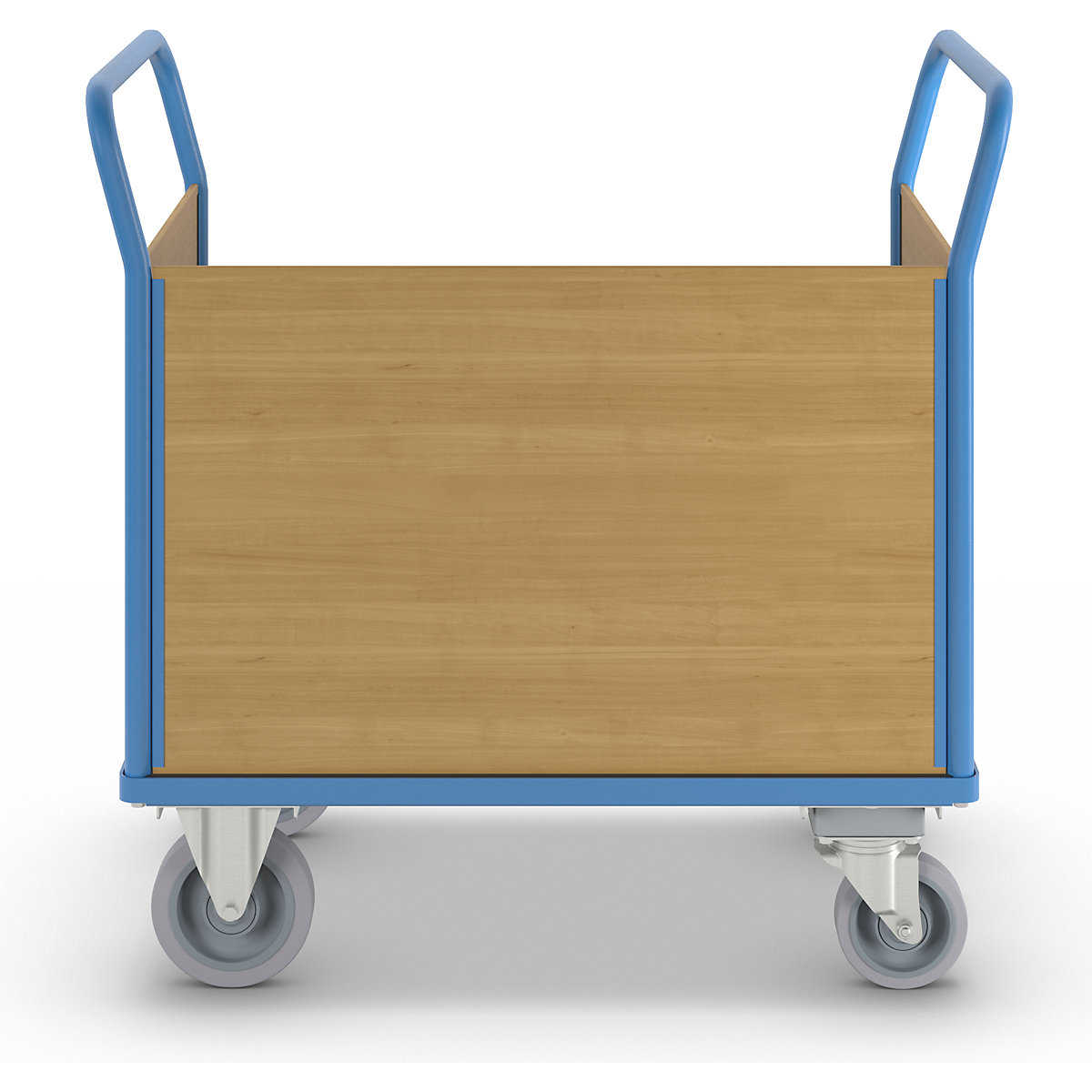 Plattformwagen mit Holzwänden eurokraft pro (Produktabbildung 3)-2