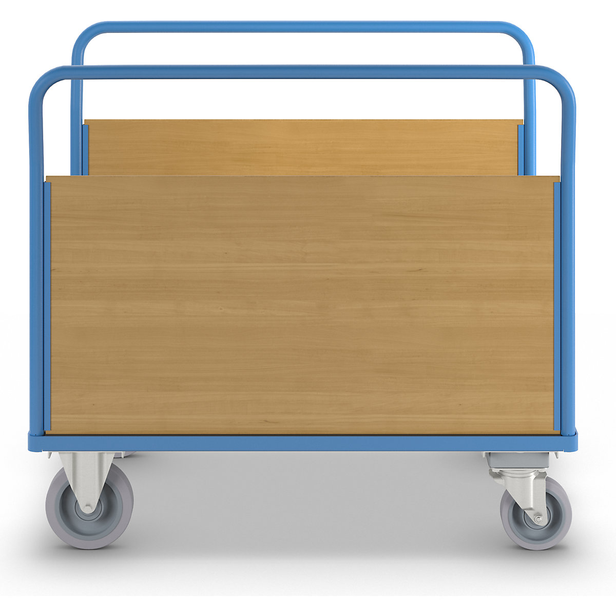 Plattformwagen mit Holzwänden eurokraft pro (Produktabbildung 3)-2