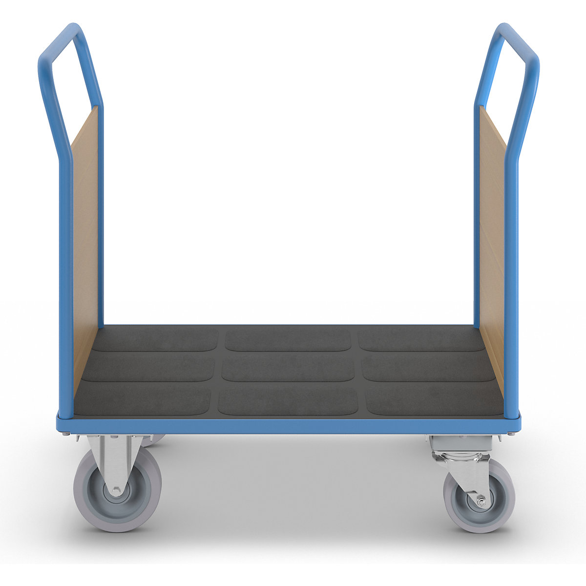Plattformwagen mit Holzwänden eurokraft pro (Produktabbildung 2)-1