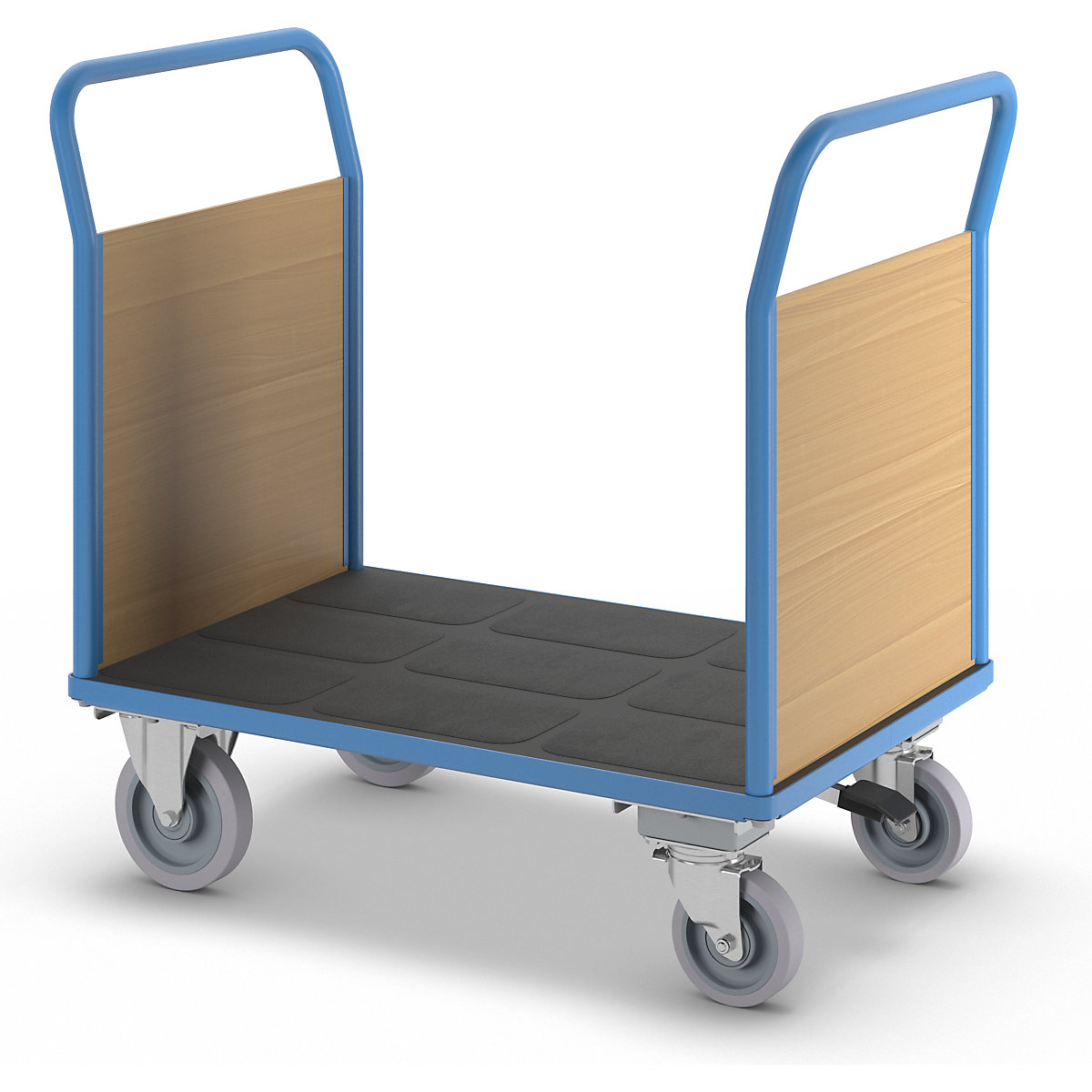 Plattformwagen mit Holzwänden eurokraft pro (Produktabbildung 7)-6