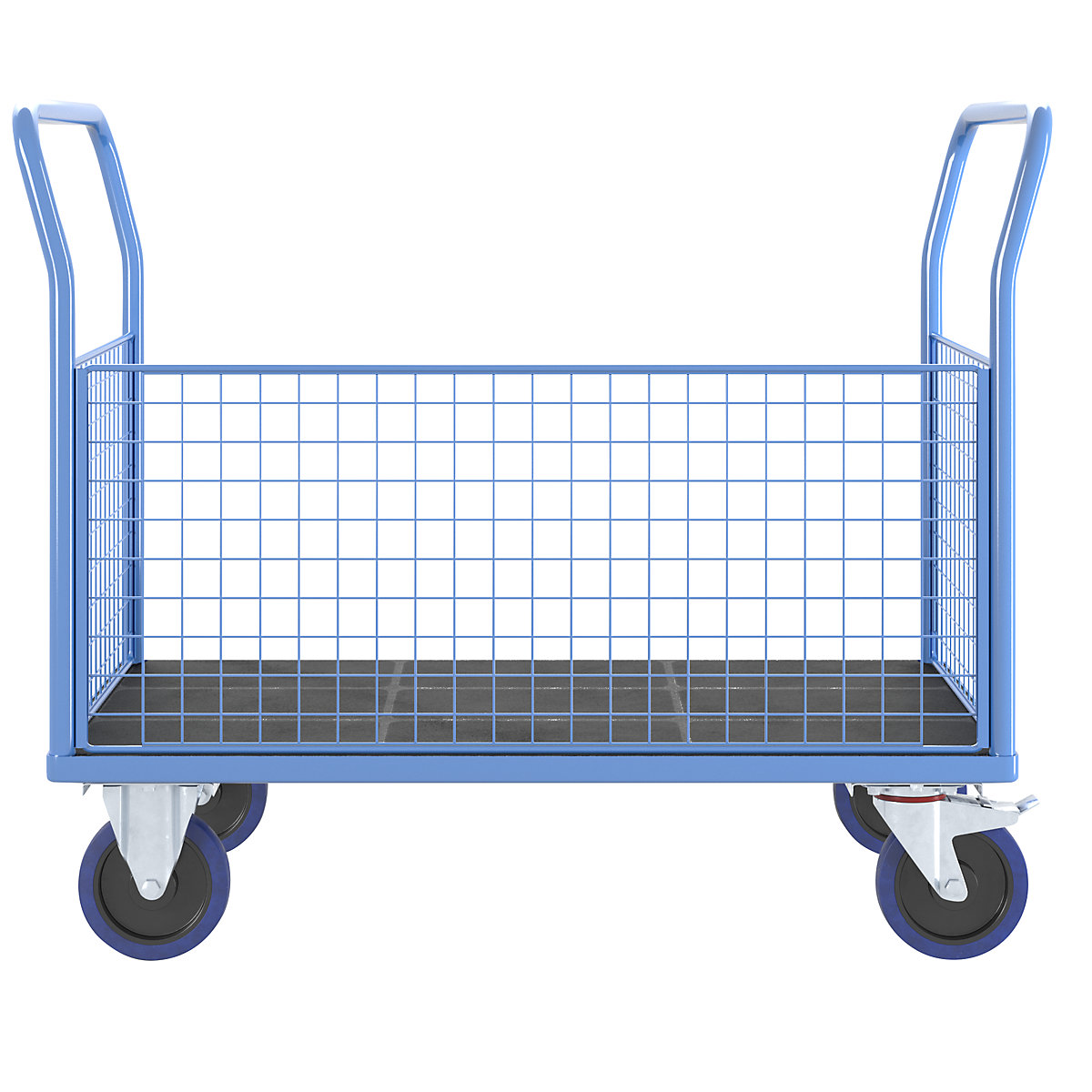 EUROKRAFTpro Plattformwagen mit Gitterwänden (Produktabbildung 2)