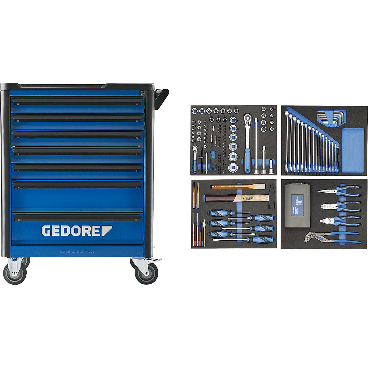 Werkzeugwagen workster highline gefüllt GEDORE (Produktabbildung 5)-4