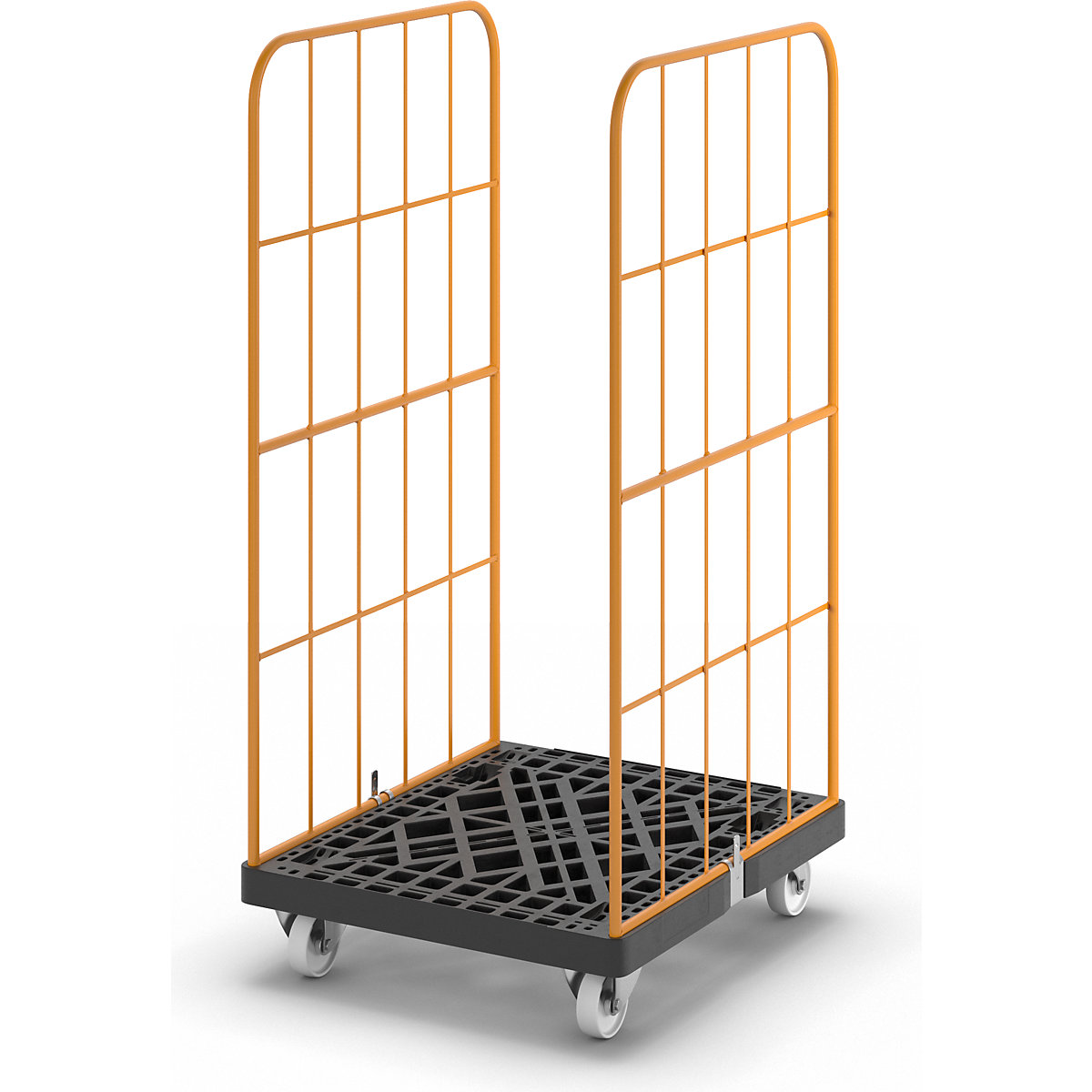 BRB Roll-Behälter 215 Liter Grau - 1030x630x675mm Mit 4 Rollen