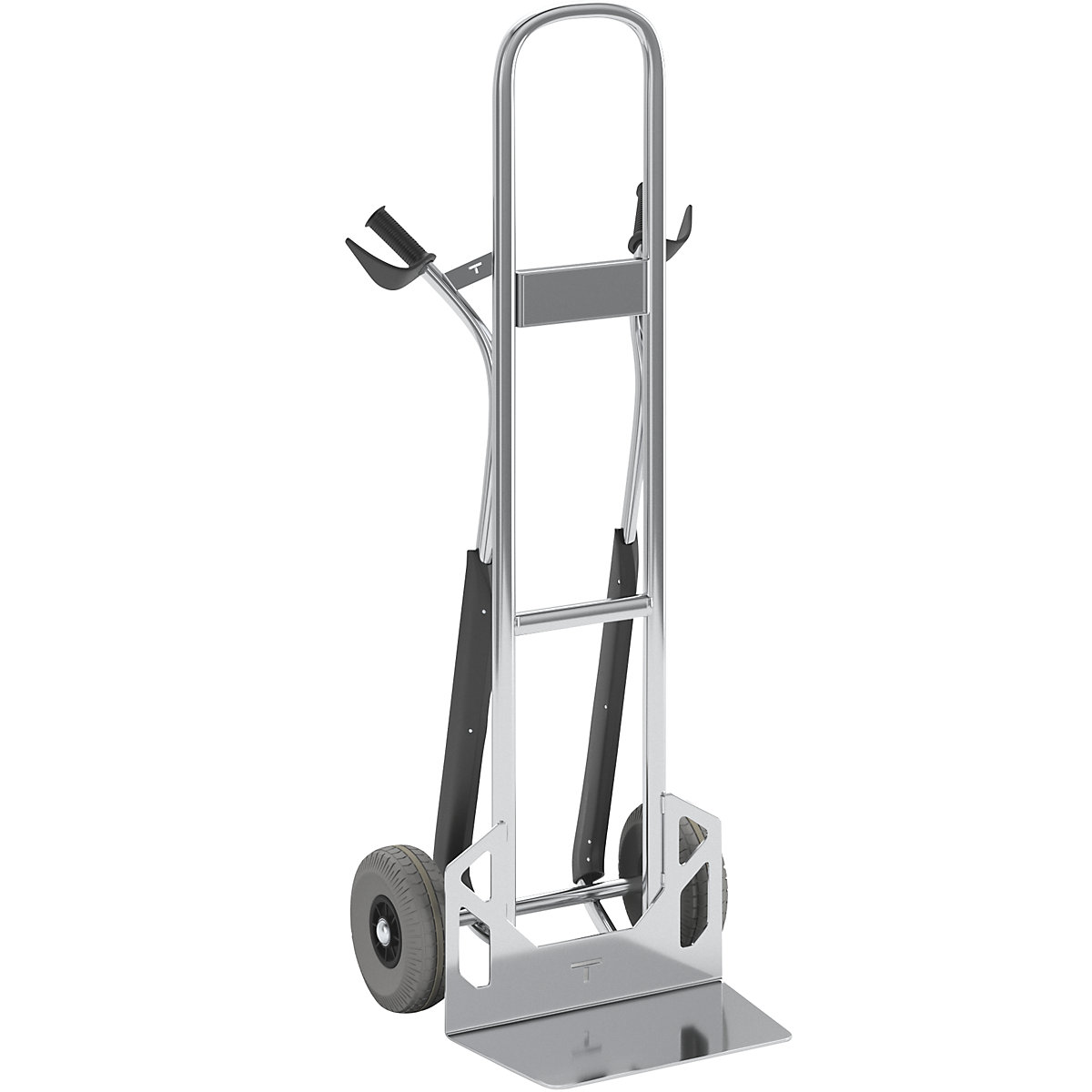 eurokraft Basic | Aluminium-Sackkarre | Schaufel BxT 300 x 290 mm, mit eurokraft Basic | Aluminium-Sackkarre | Schaufel BxT 300 x 290 mm, mit