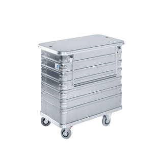 Aluminijasti zabojni voziček