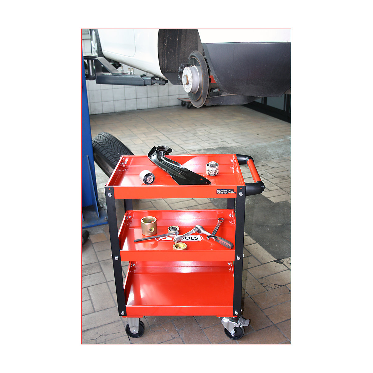 Delavniški servisni voziček ECOline – KS Tools (Slika izdelka 7)-6