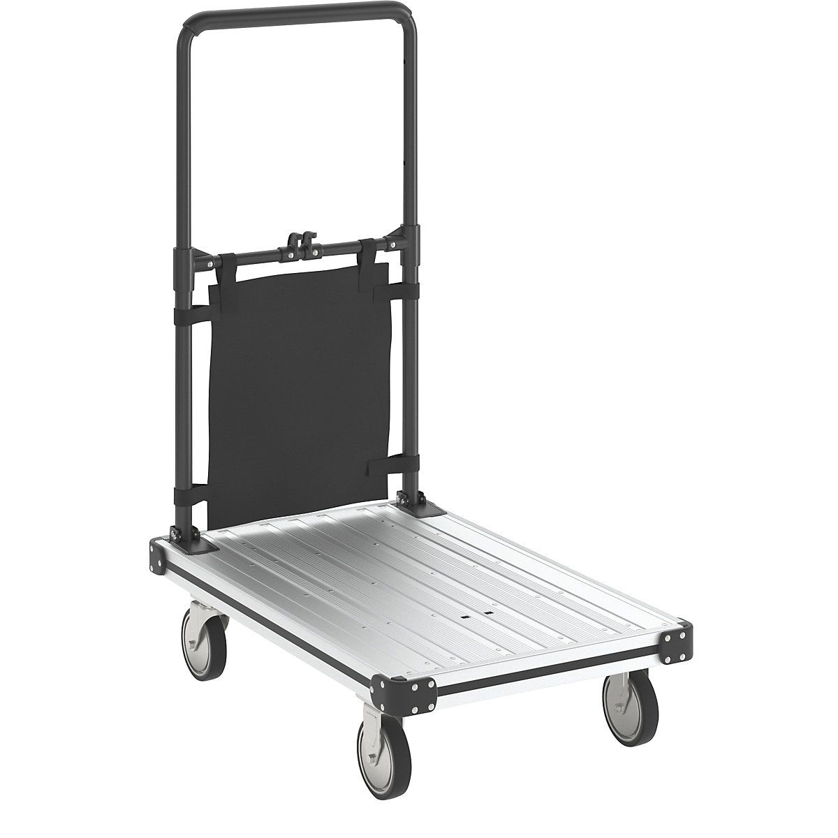 Aluminijast ploski voziček SLIMLINE, povsem zložljiv, nosilnost 200 kg-5