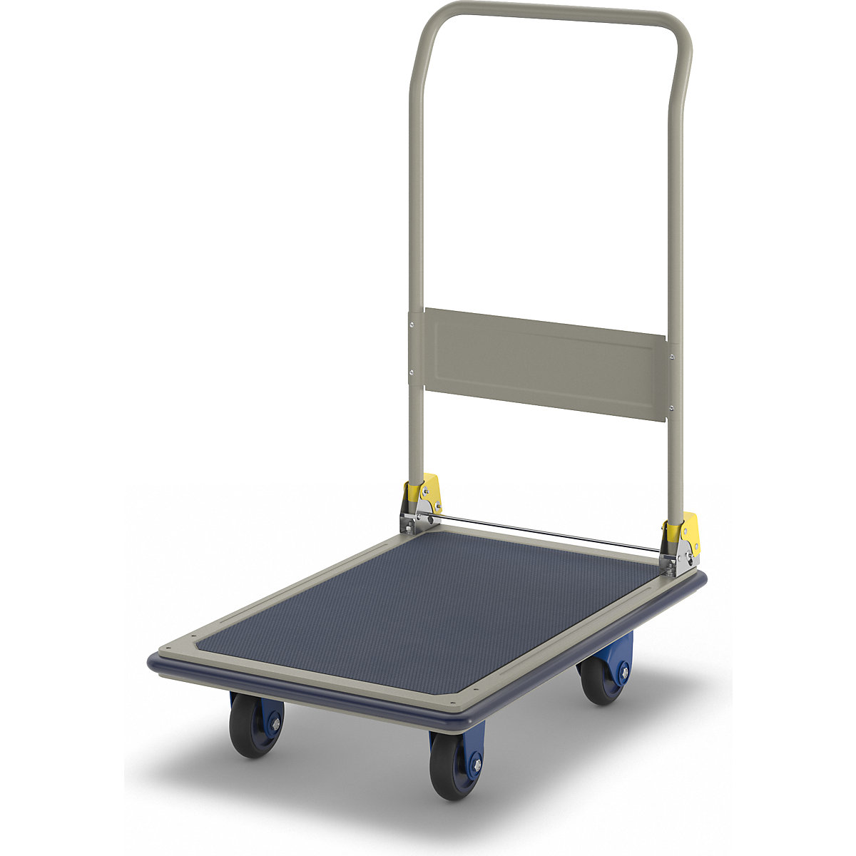 Ploski voziček – PRESTAR, z zložljivim potisnim ročajem, DxŠ 920 x 610 mm-10