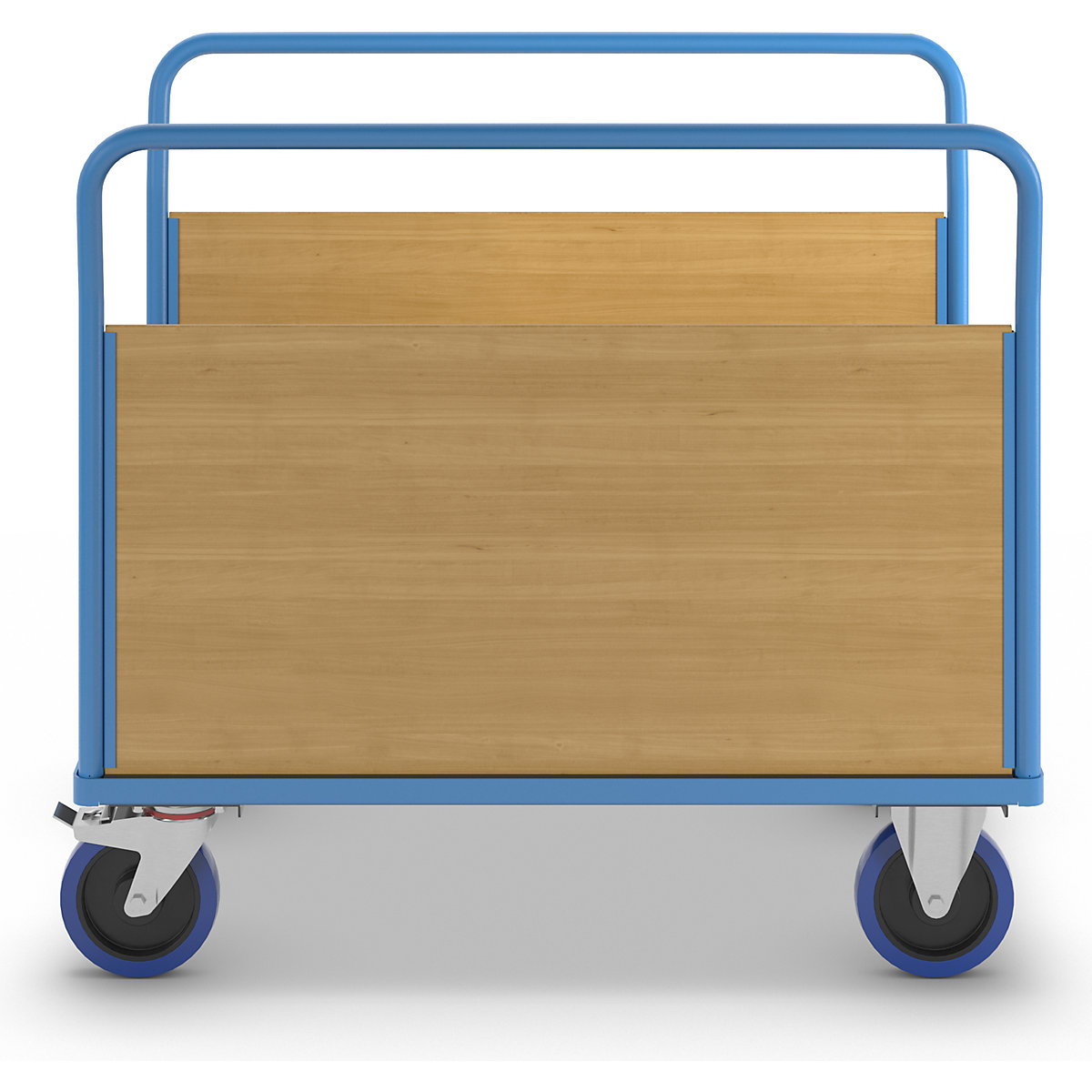 Ploski voziček z lesenimi stenami – eurokraft pro (Slika izdelka 6)-5