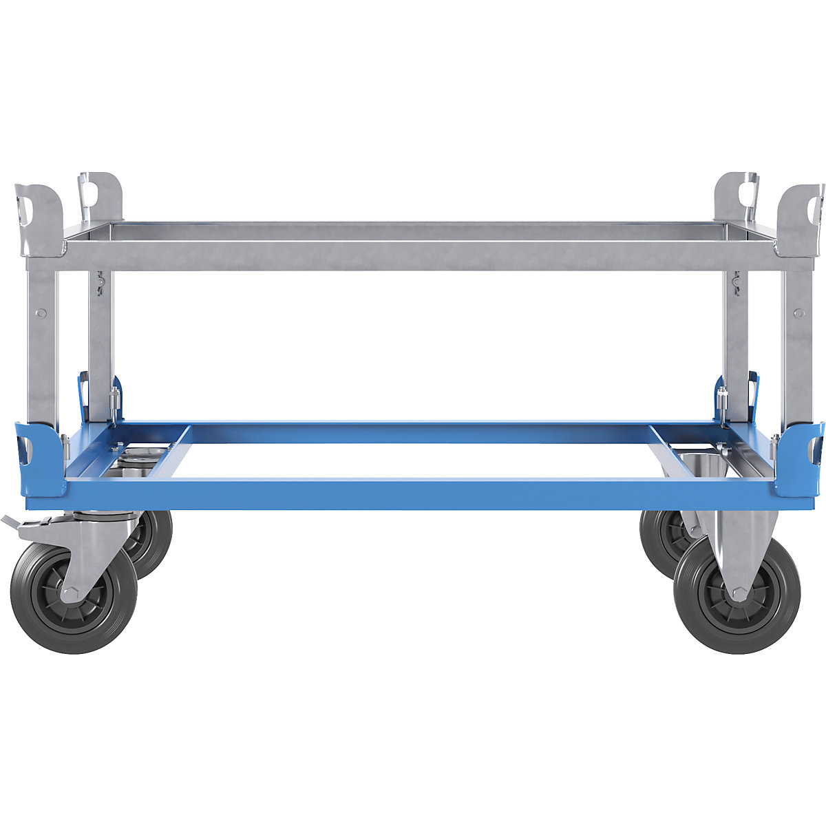 Transportni voziček za palete z natičnim okvirjem – eurokraft pro (Slika izdelka 3)-2