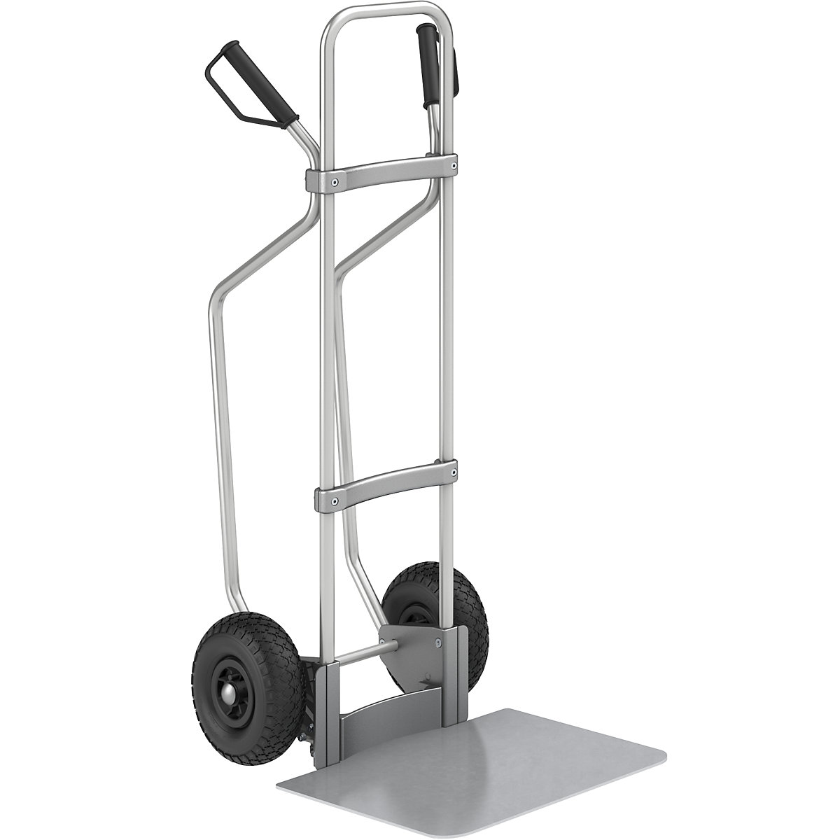 Aluminijast voziček za prevoz vreč, z drsnimi sanmi – eurokraft pro