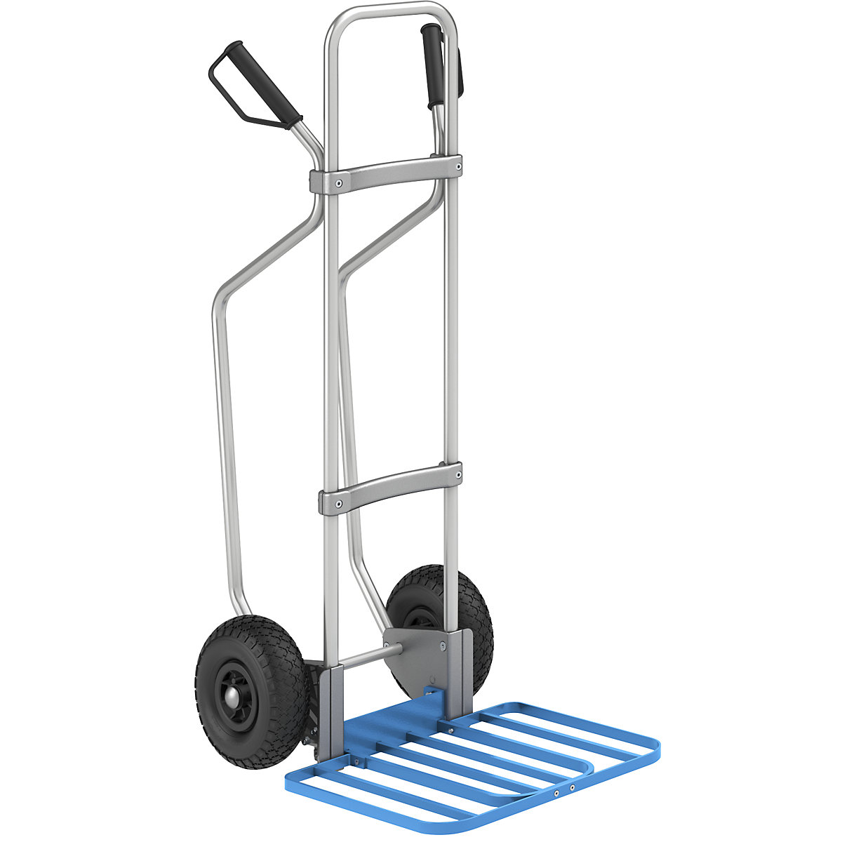 Aluminijast voziček za prevoz vreč, z drsnimi sanmi – eurokraft pro