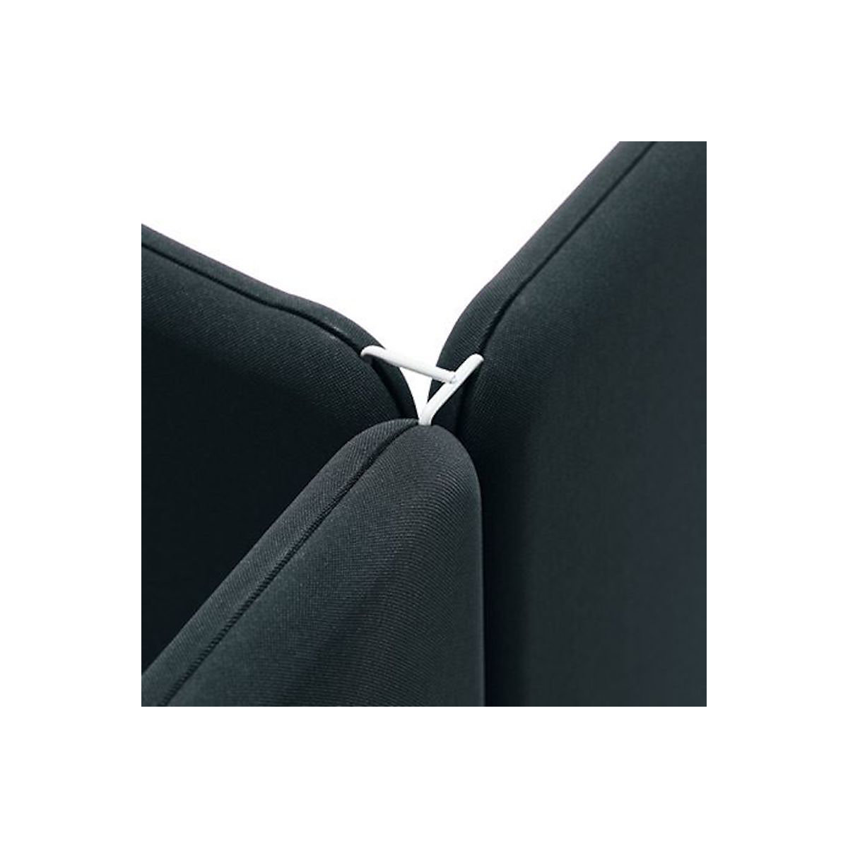 Elemento di collegamento per divisori fonoassorbenti modulari Softline