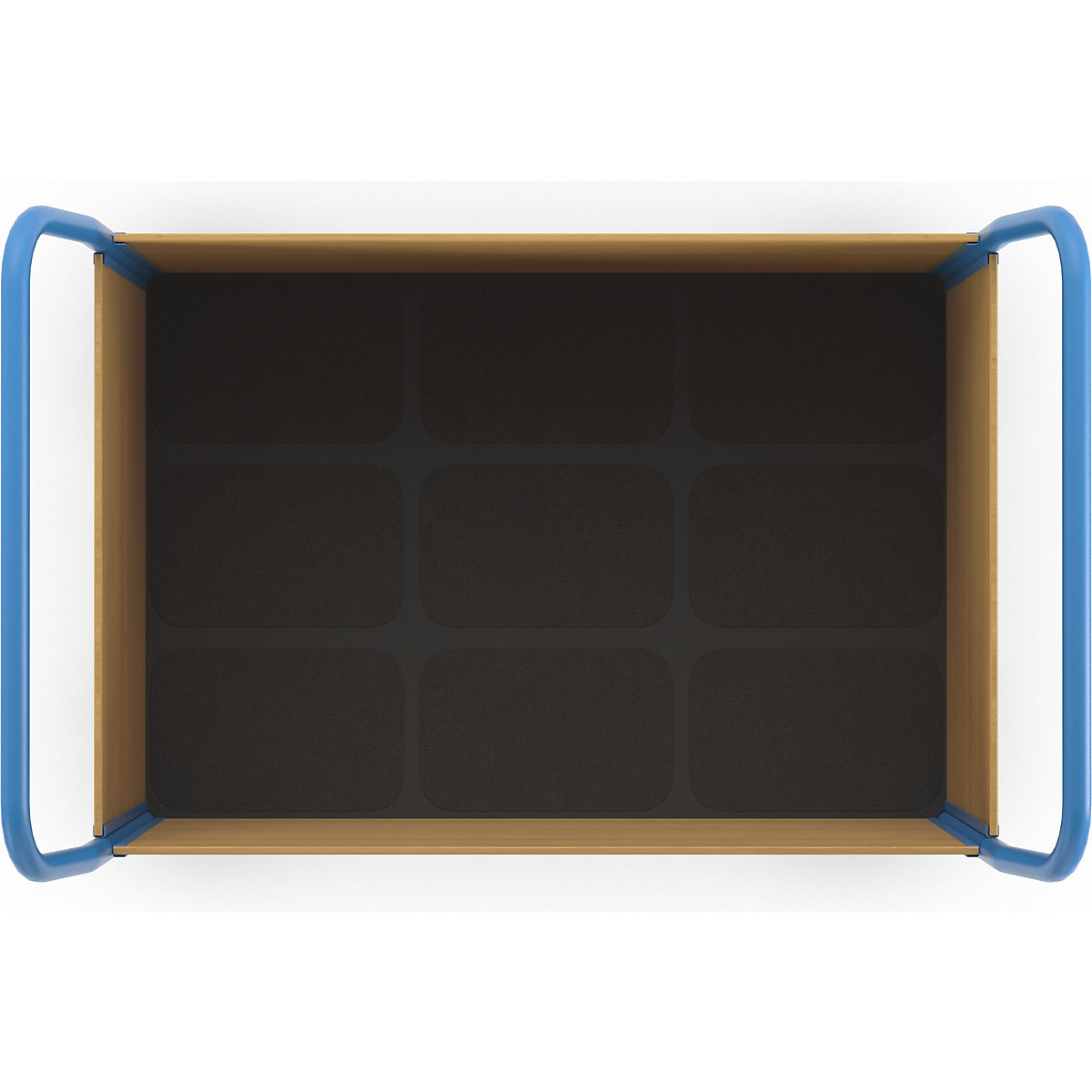 Carrello a pianale con sponde in legno – eurokraft pro (Foto prodotto 8)-7