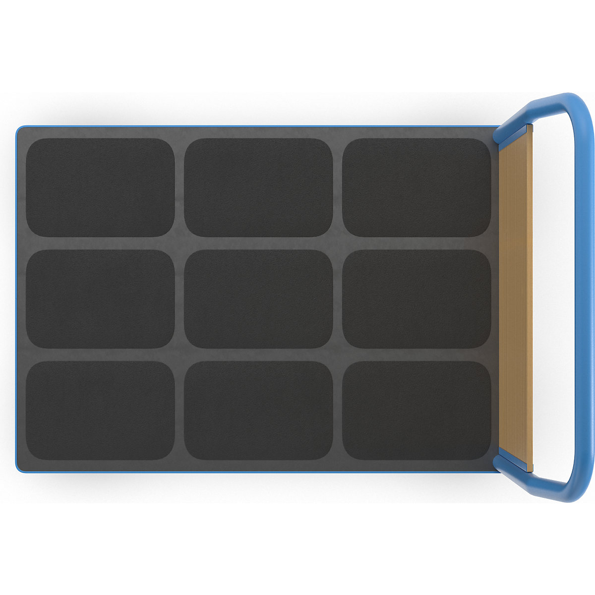 Carrello a pianale con sponde in legno – eurokraft pro (Foto prodotto 10)-9