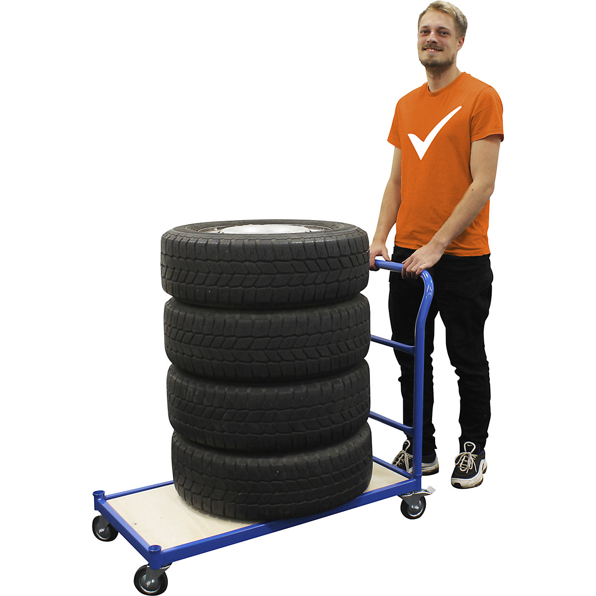 Carrello a pianale – eurokraft basic (Foto prodotto 6)-5