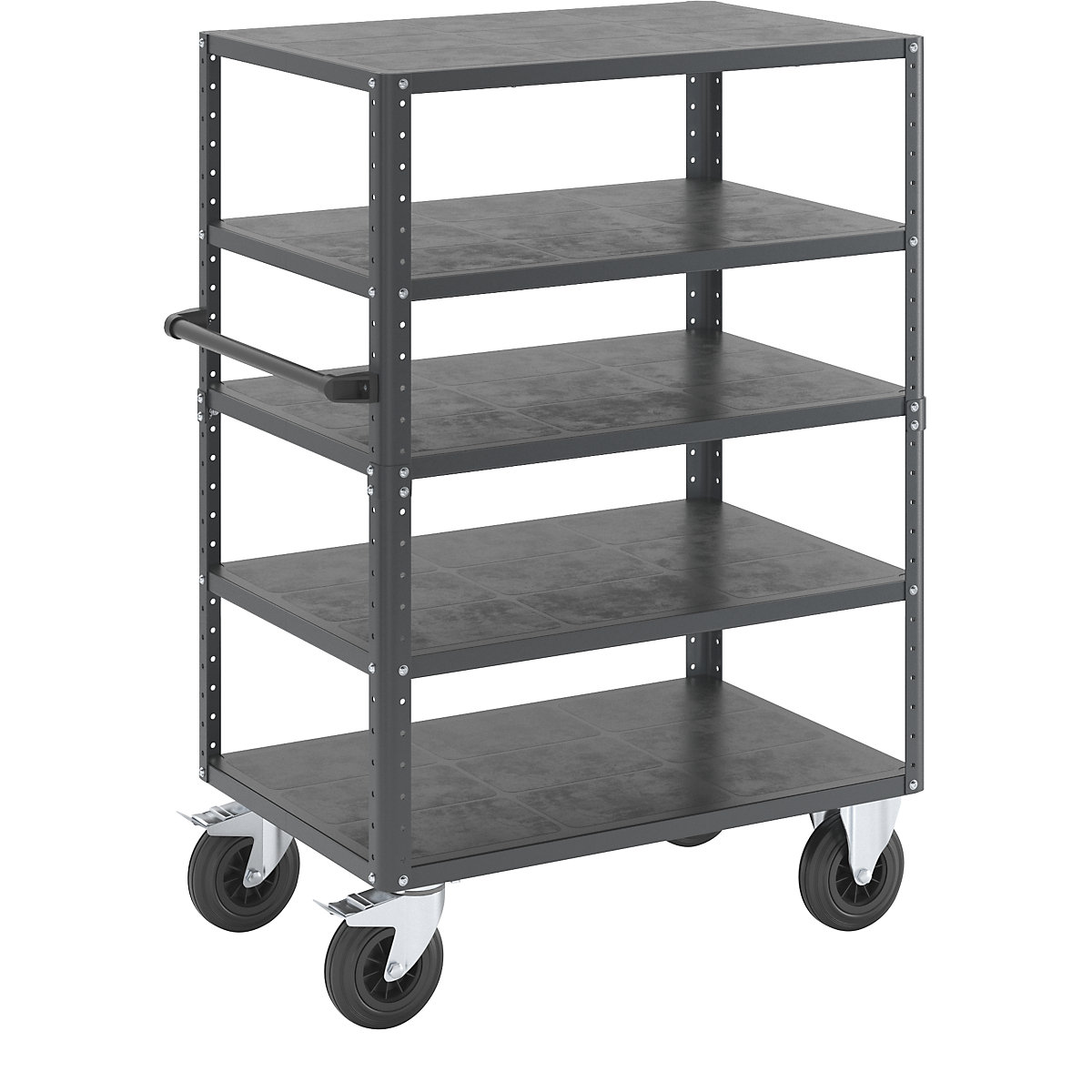 Carrello a ripiani CustomLine, aperto su 4 lati - eurokraft pro