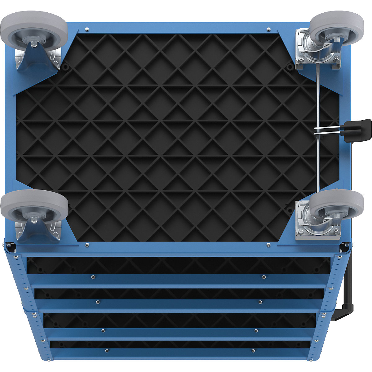 Carrello a ripiani CustomLine, aperto su 4 lati – eurokraft pro (Foto prodotto 11)-10
