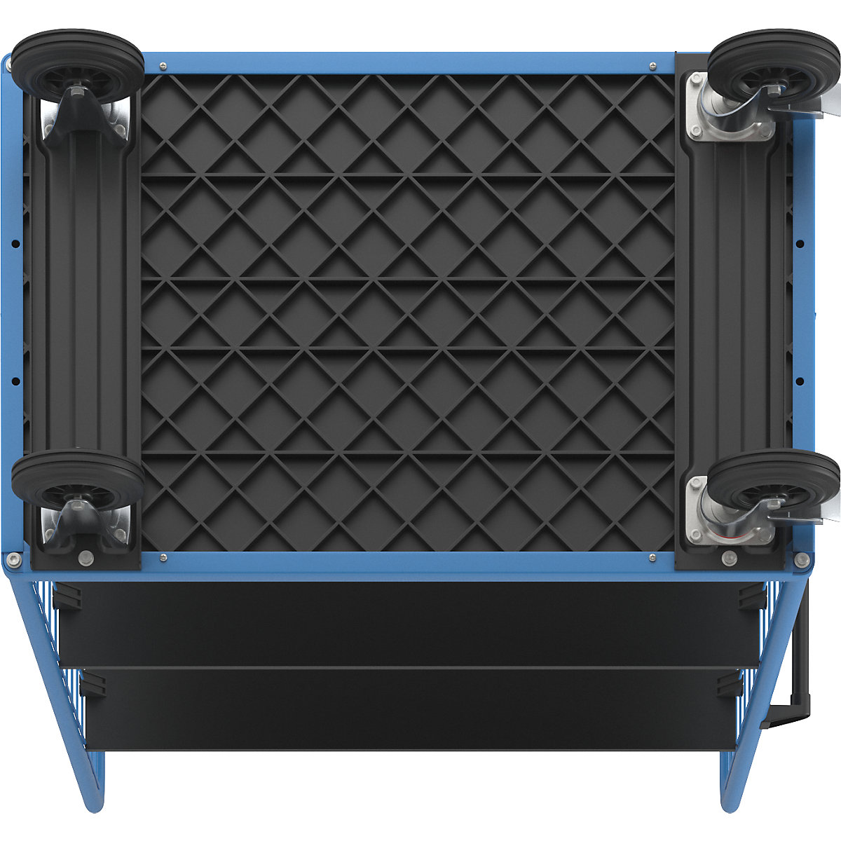 Carrello a ripiani con sponde grigliate – eurokraft pro (Foto prodotto 5)-4