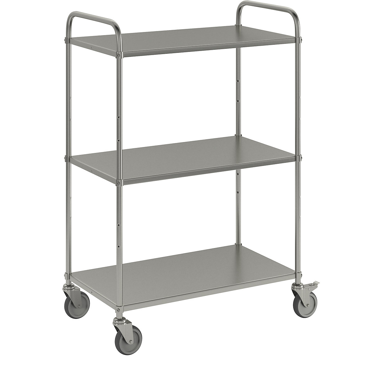 Carrello a ripiani leggero, altezza 1445 mm – Kongamek