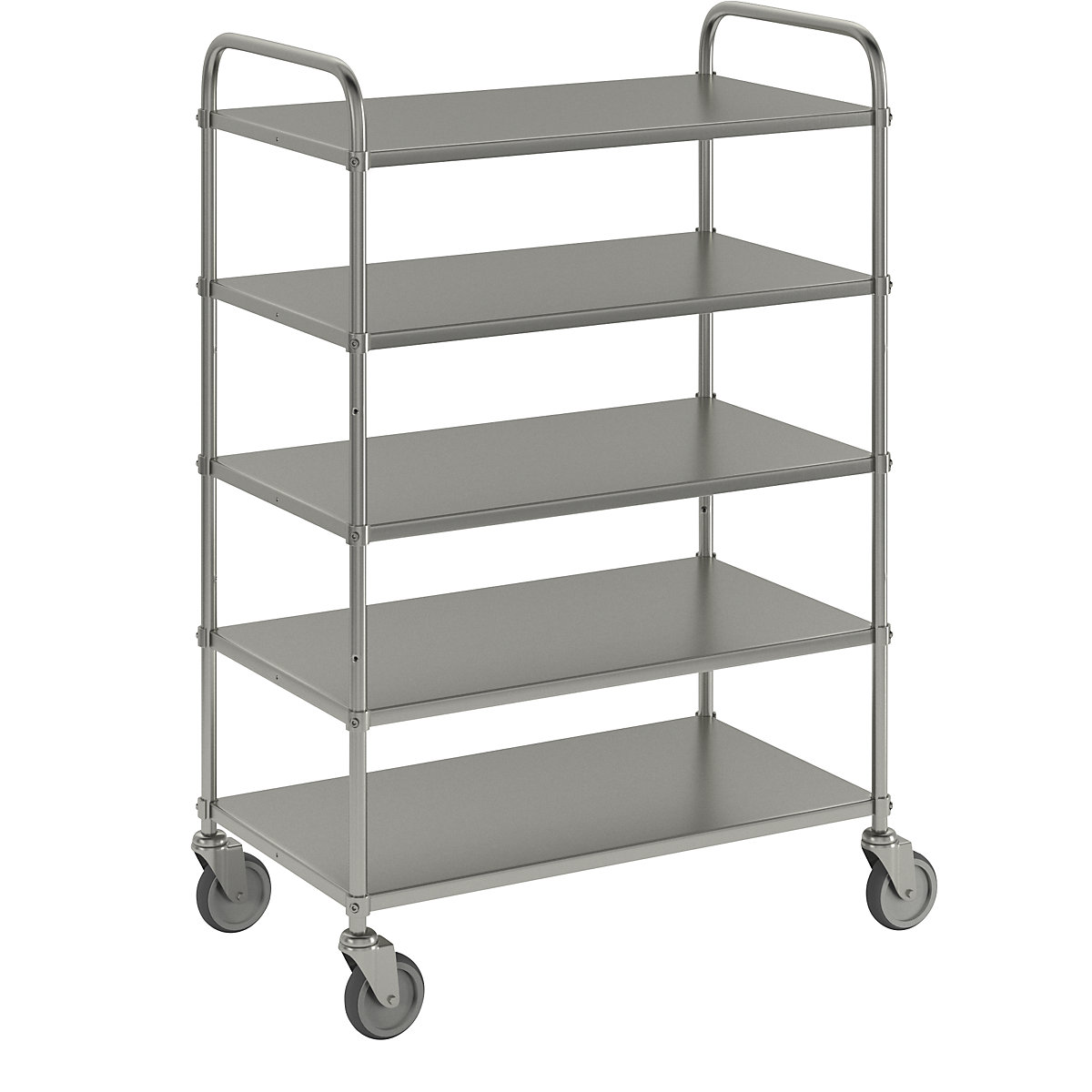 Carrello a ripiani leggero, altezza 1445 mm – Kongamek