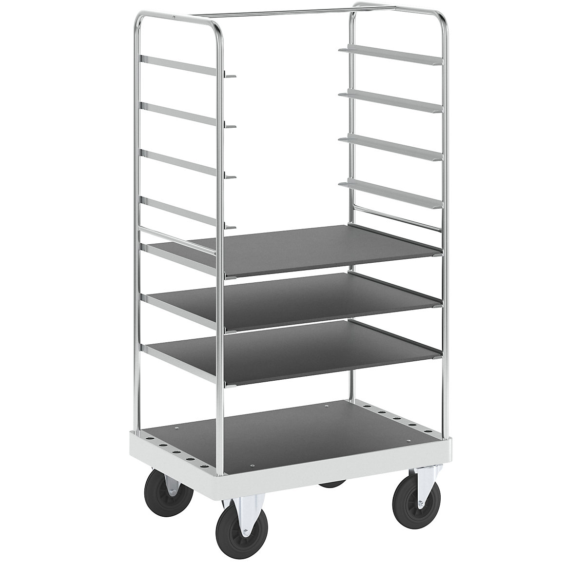 Carrello a ripiani, zincato - Kongamek