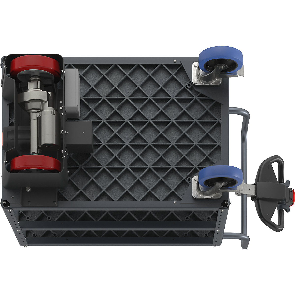 Carrello di montaggio CustomLine con azionamento elettrico – eurokraft pro (Foto prodotto 13)-12