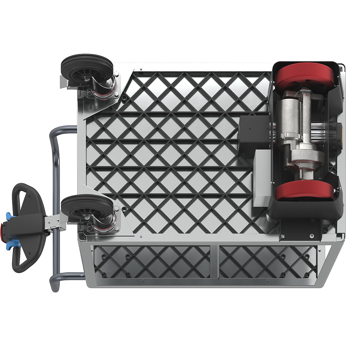 Carrello di montaggio con azionamento elettrico – eurokraft pro (Foto prodotto 9)-8