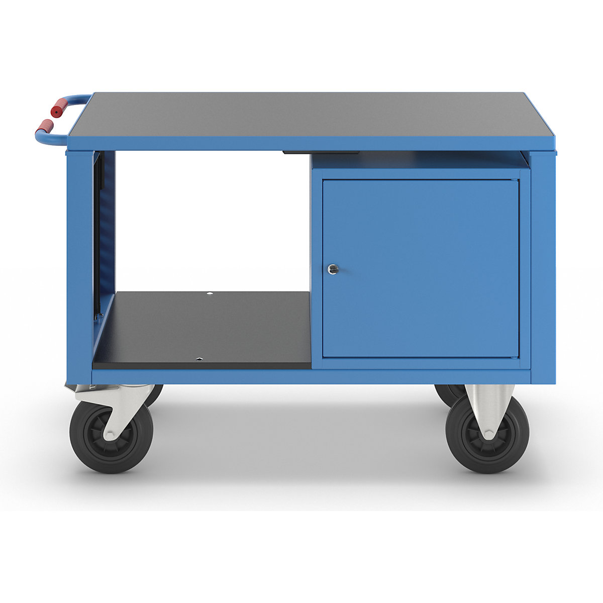 Carrello di montaggio, regolabile elettricamente in altezza – eurokraft pro (Foto prodotto 7)-6