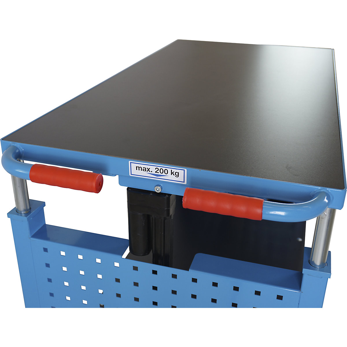 Carrello di montaggio, regolabile elettricamente in altezza – eurokraft pro (Foto prodotto 15)-14