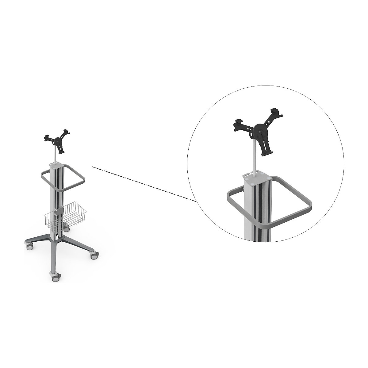 Carrello per tablet bravo (Foto prodotto 6)-5
