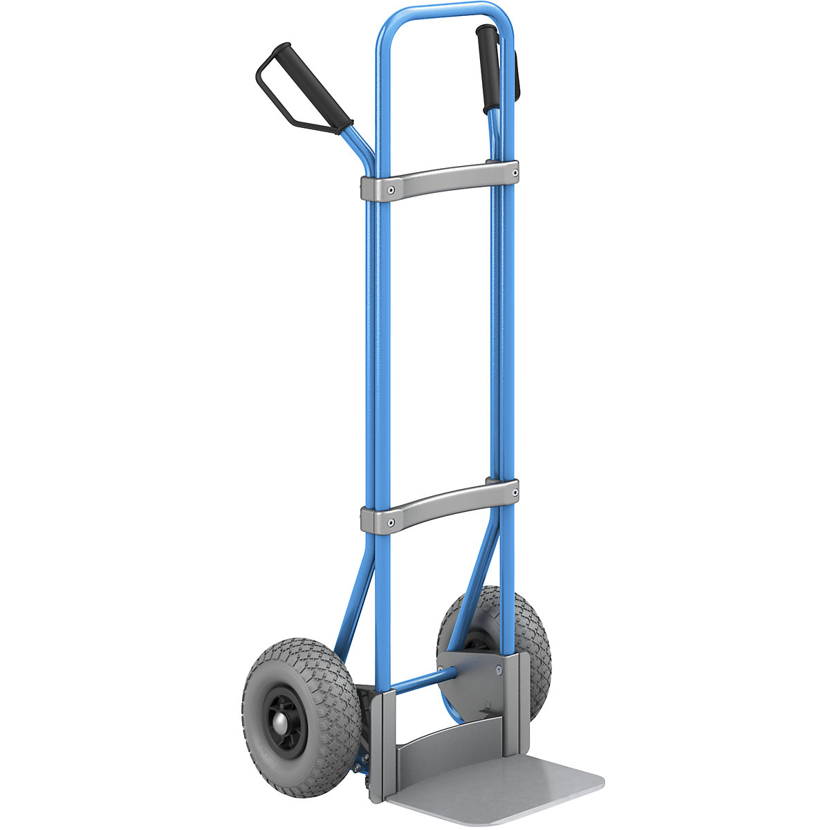 Carrello per sacchi, blu – eurokraft pro