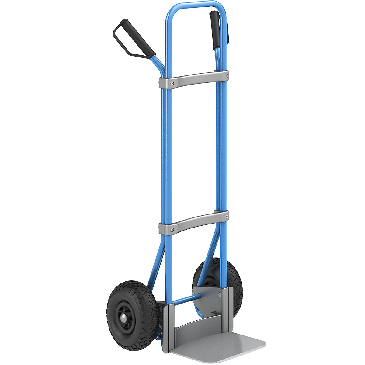 Carrello per sacchi, blu – eurokraft pro