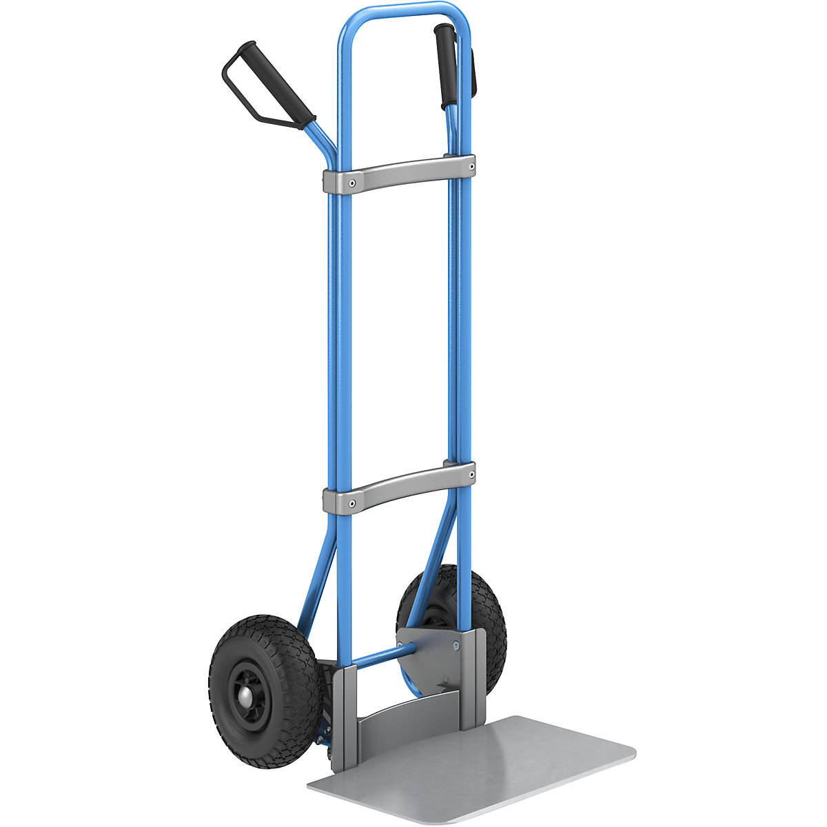 Carrello per sacchi, blu - eurokraft pro