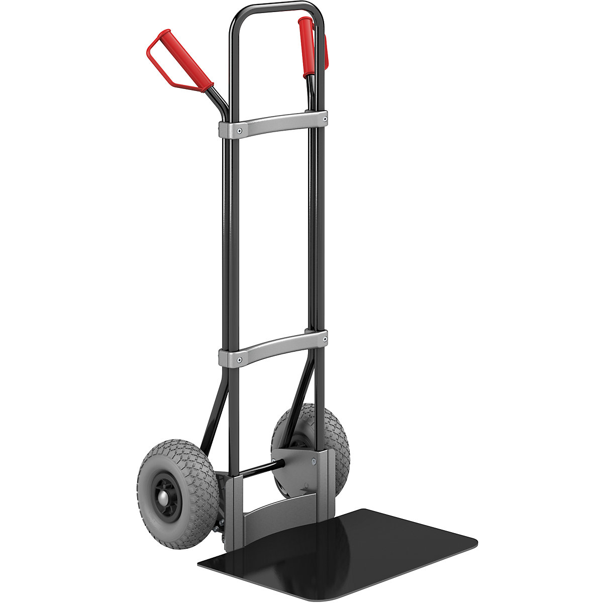 Carrello per sacchi, nero – eurokraft pro