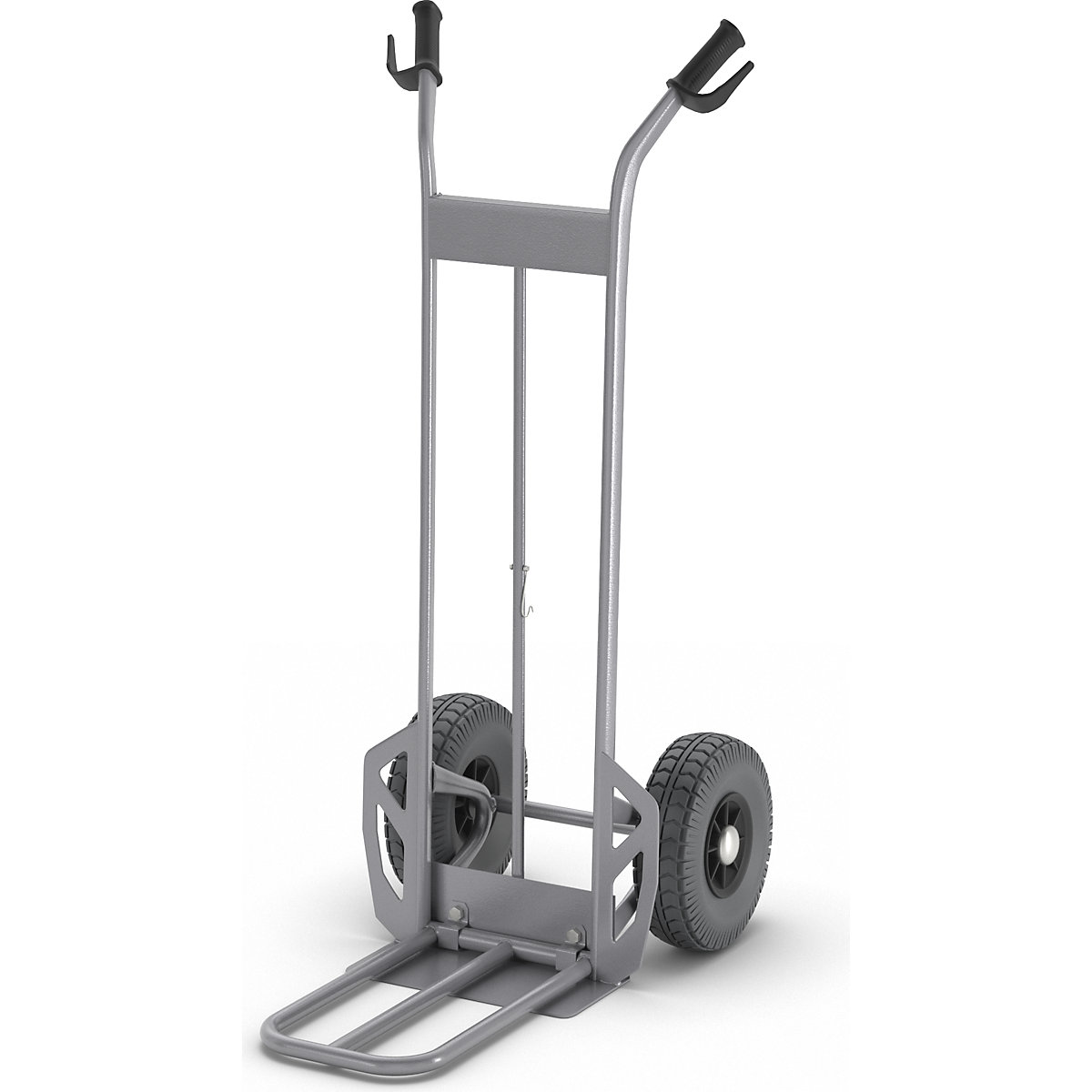 Carrello Portasacchi KATSU Con Manico A P - Capacità 150 Kg, Ruote In PU 260 Mm, Schienale Alto - Transpallet Manuale Per Traslochi E Magazzino