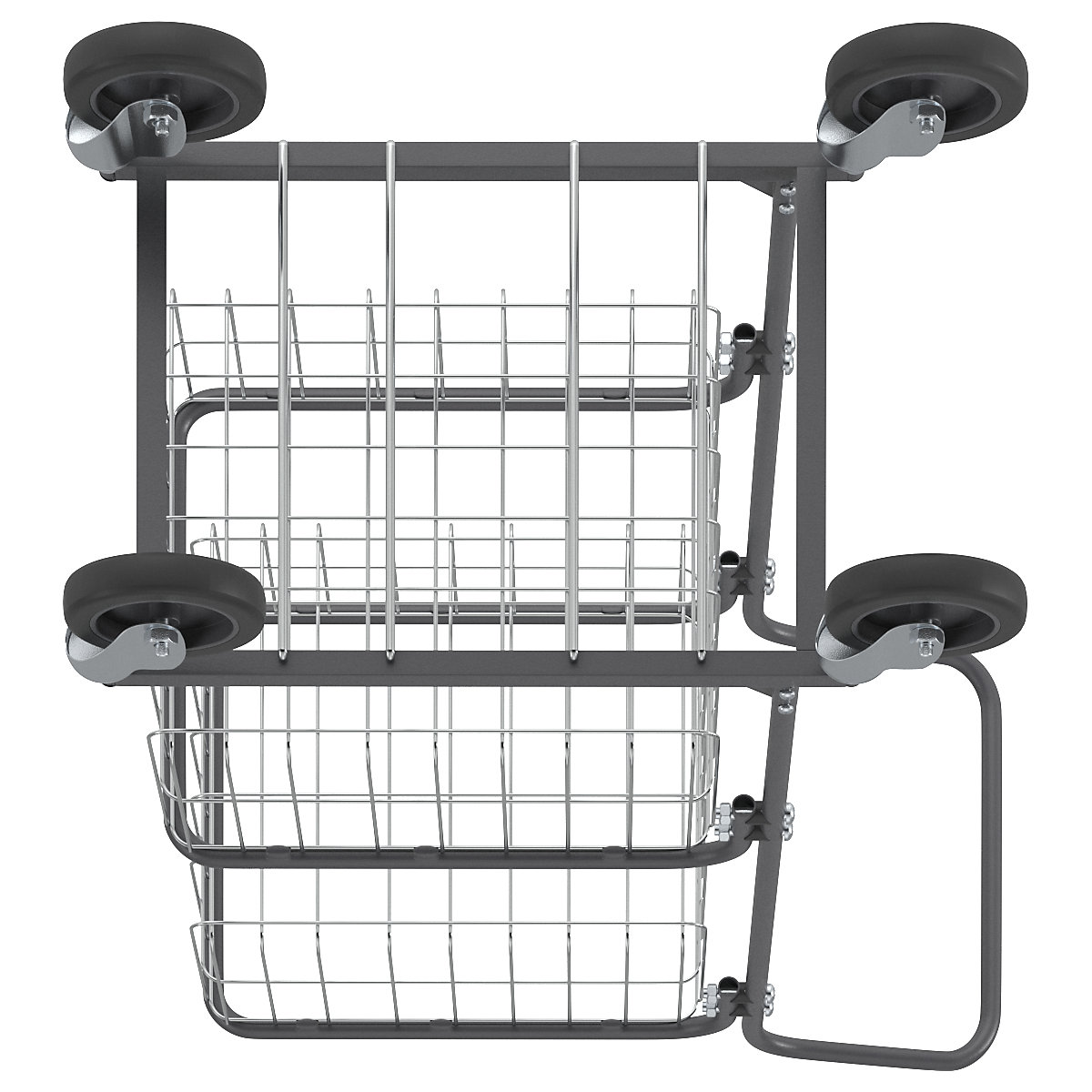 Carrello per ufficio KOMPAKT – eurokraft pro (Foto prodotto 8)-7