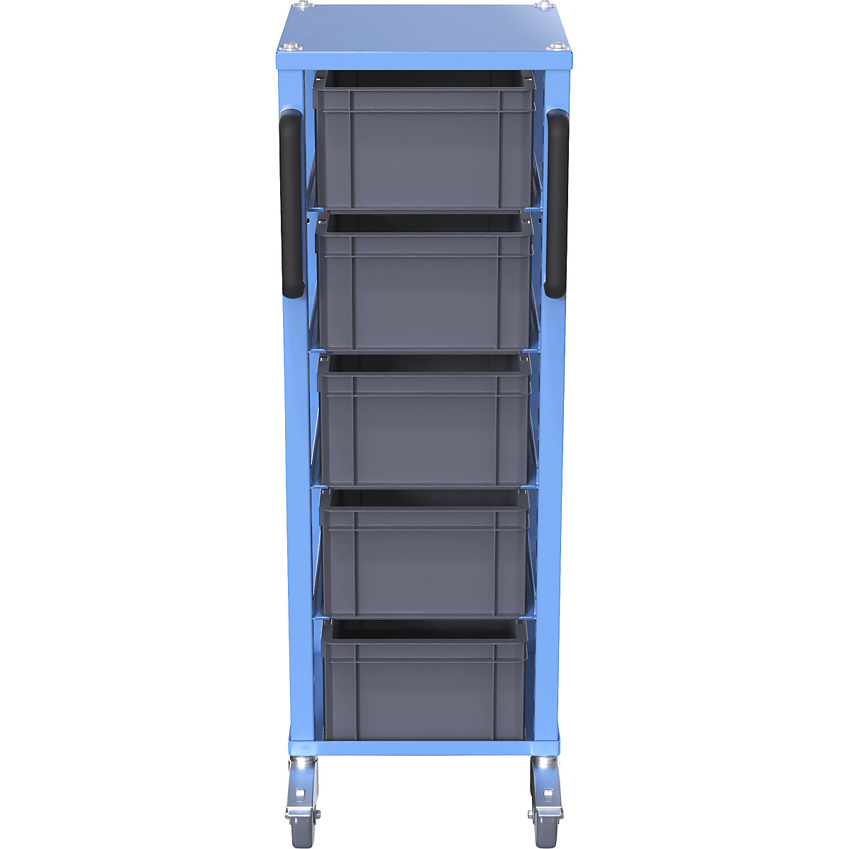 Carrello per contenitori Euro CustomLine – eurokraft pro (Foto prodotto 7)-6