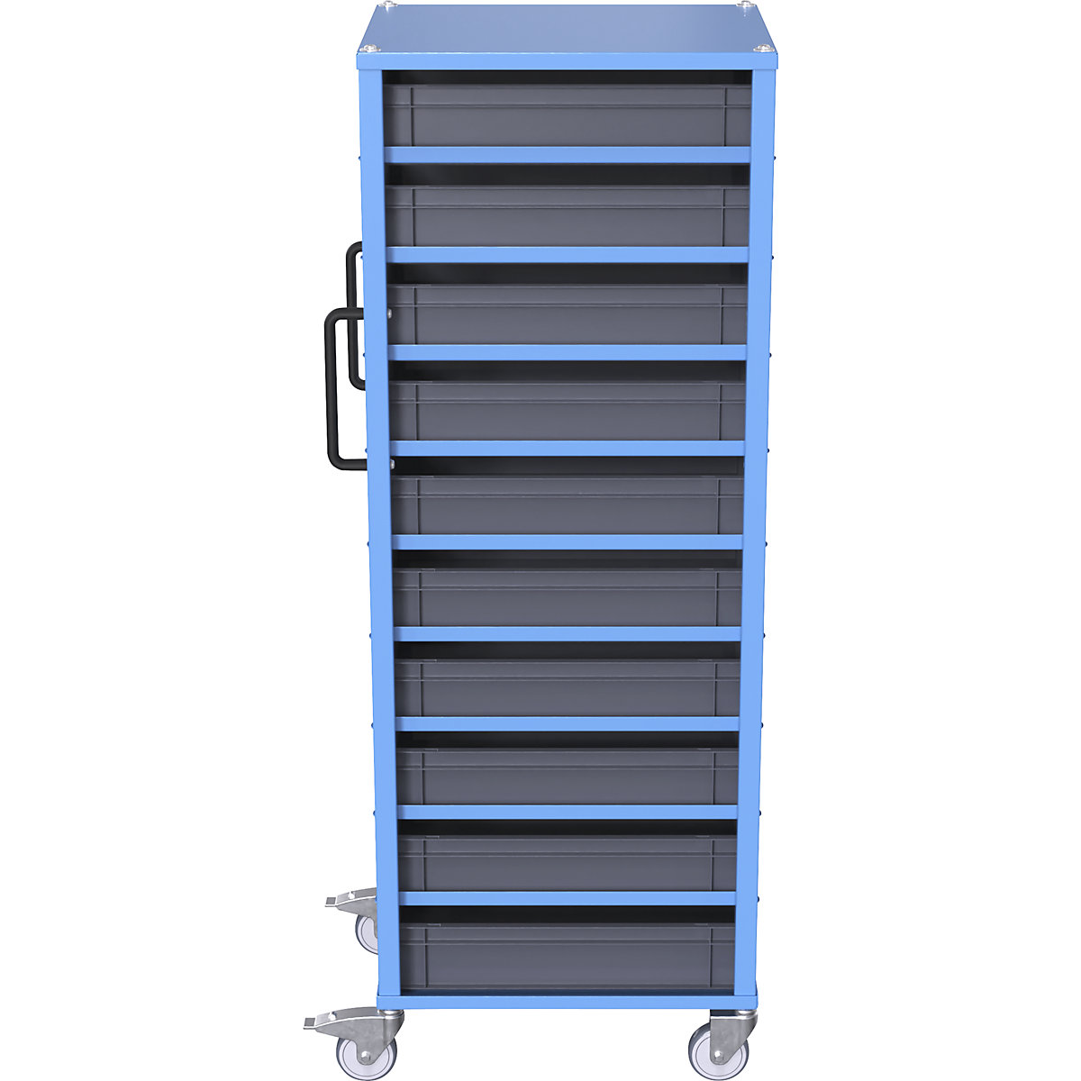 Carrello per contenitori Euro CustomLine – eurokraft pro (Foto prodotto 6)-5