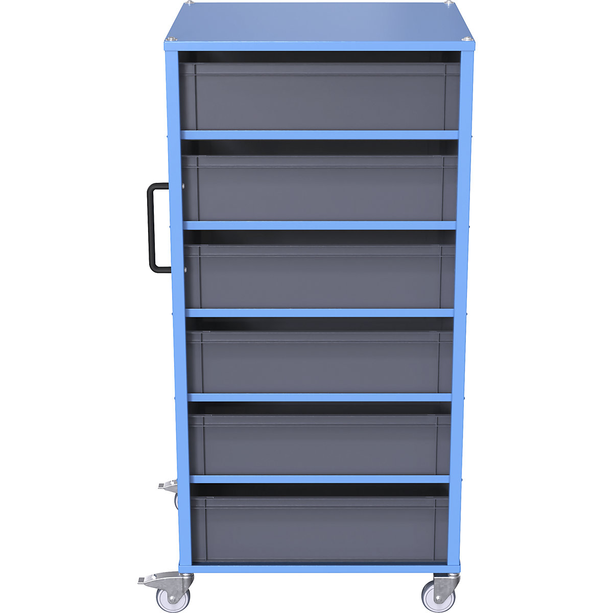 Carrello per contenitori Euro CustomLine – eurokraft pro (Foto prodotto 6)-5