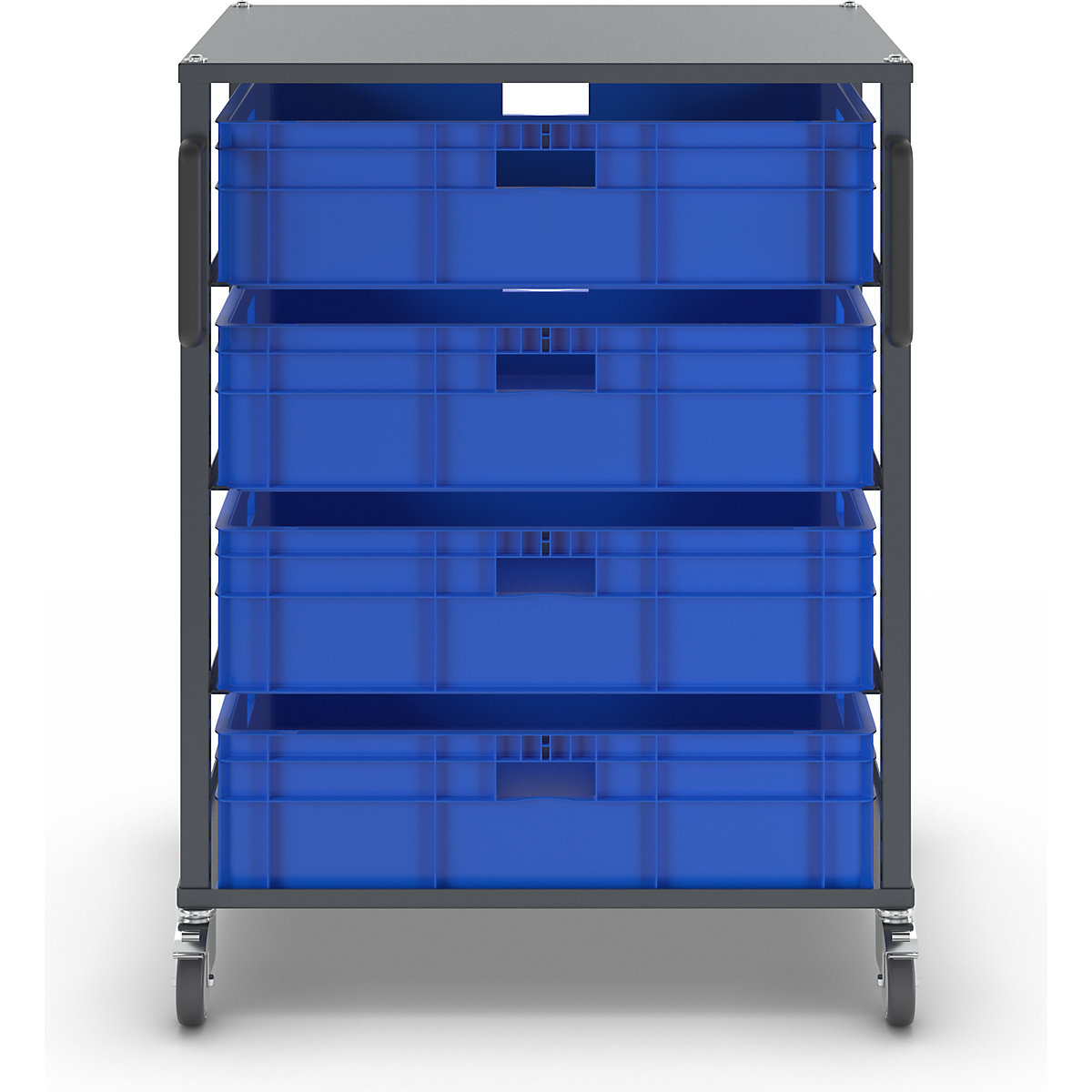 Carrello per contenitori Euro CustomLine – eurokraft pro (Foto prodotto 10)-9