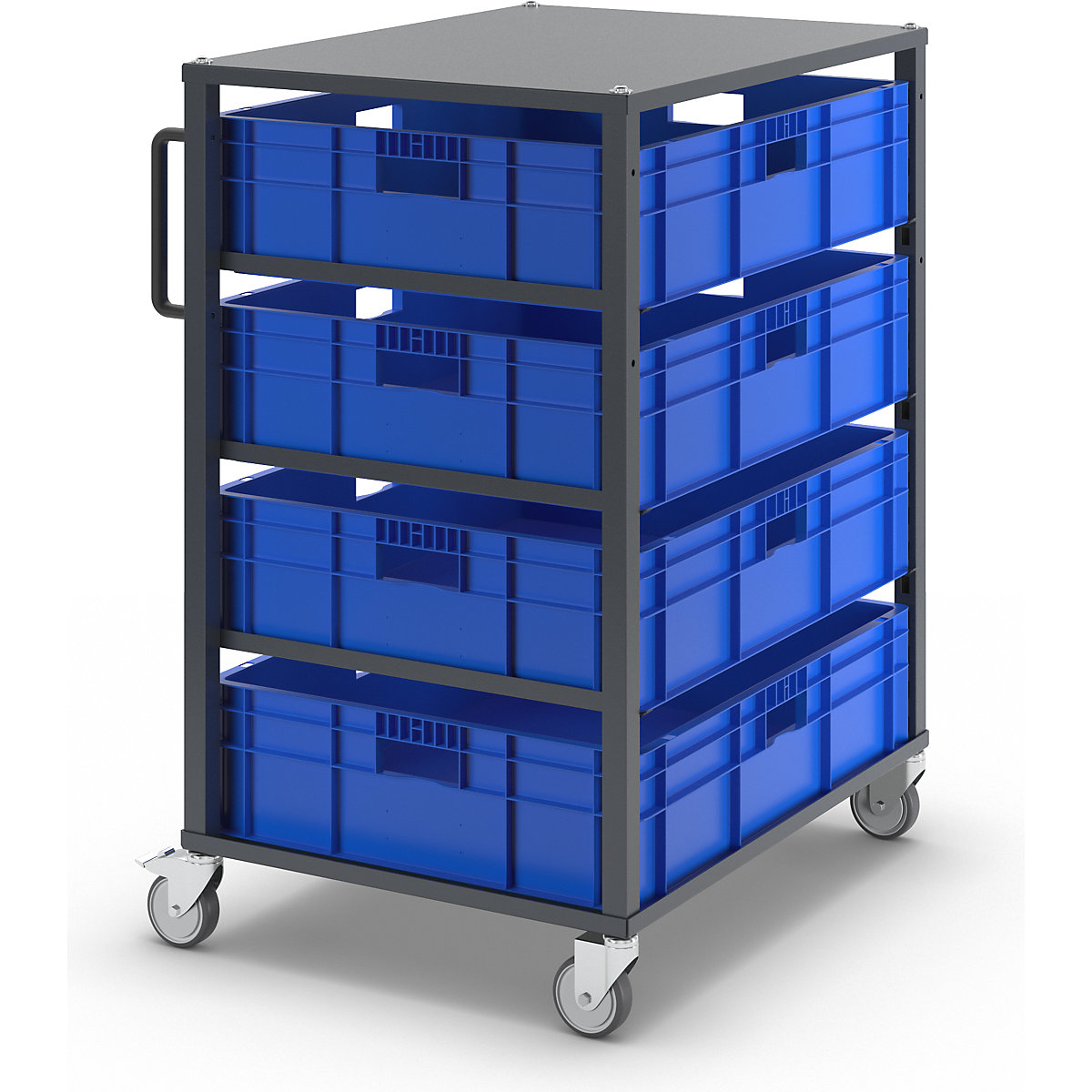 Carrello per contenitori Euro CustomLine – eurokraft pro (Foto prodotto 11)-10