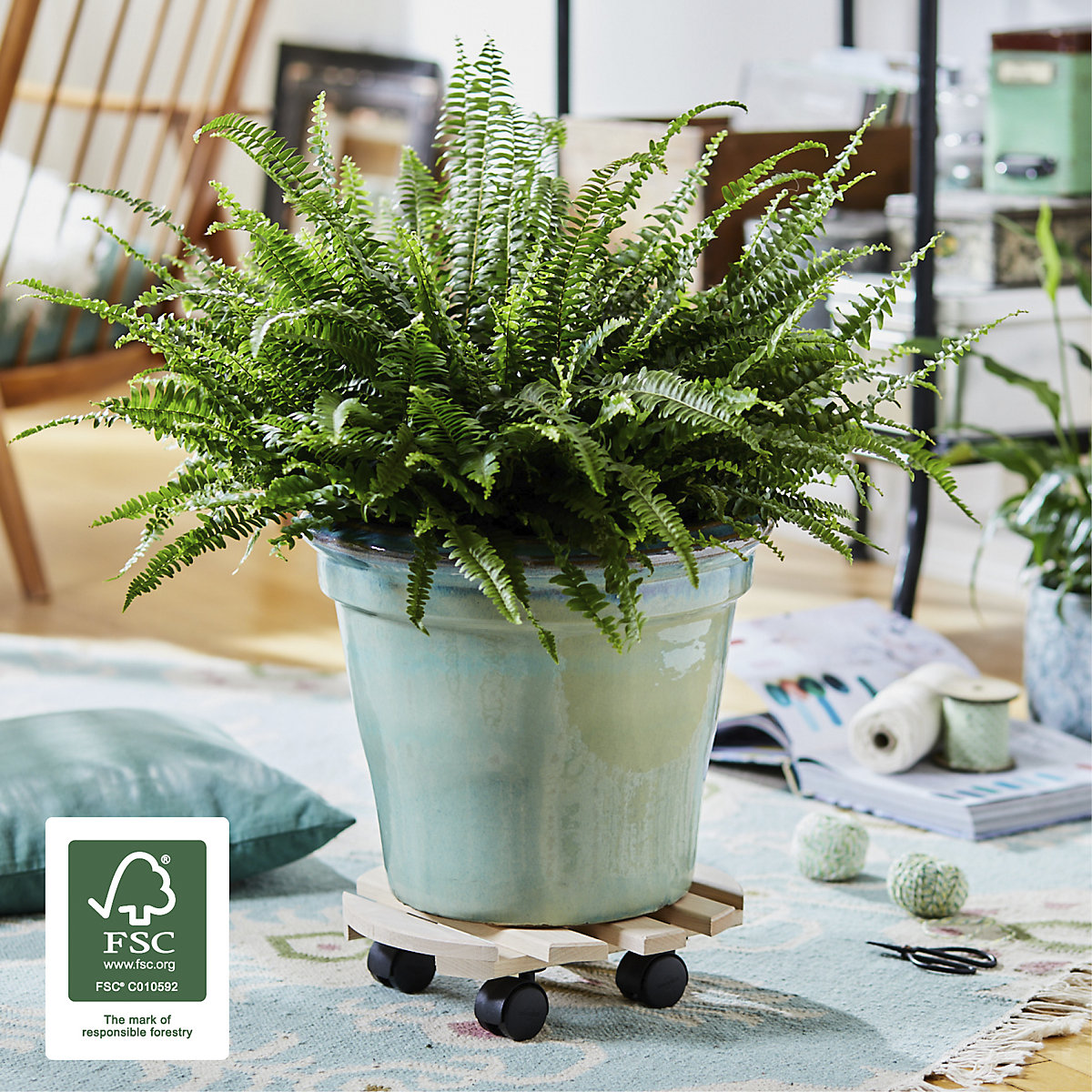 Carrello portavasi PALETTI in faggio 0318 – Wagner (Foto prodotto 3)-2