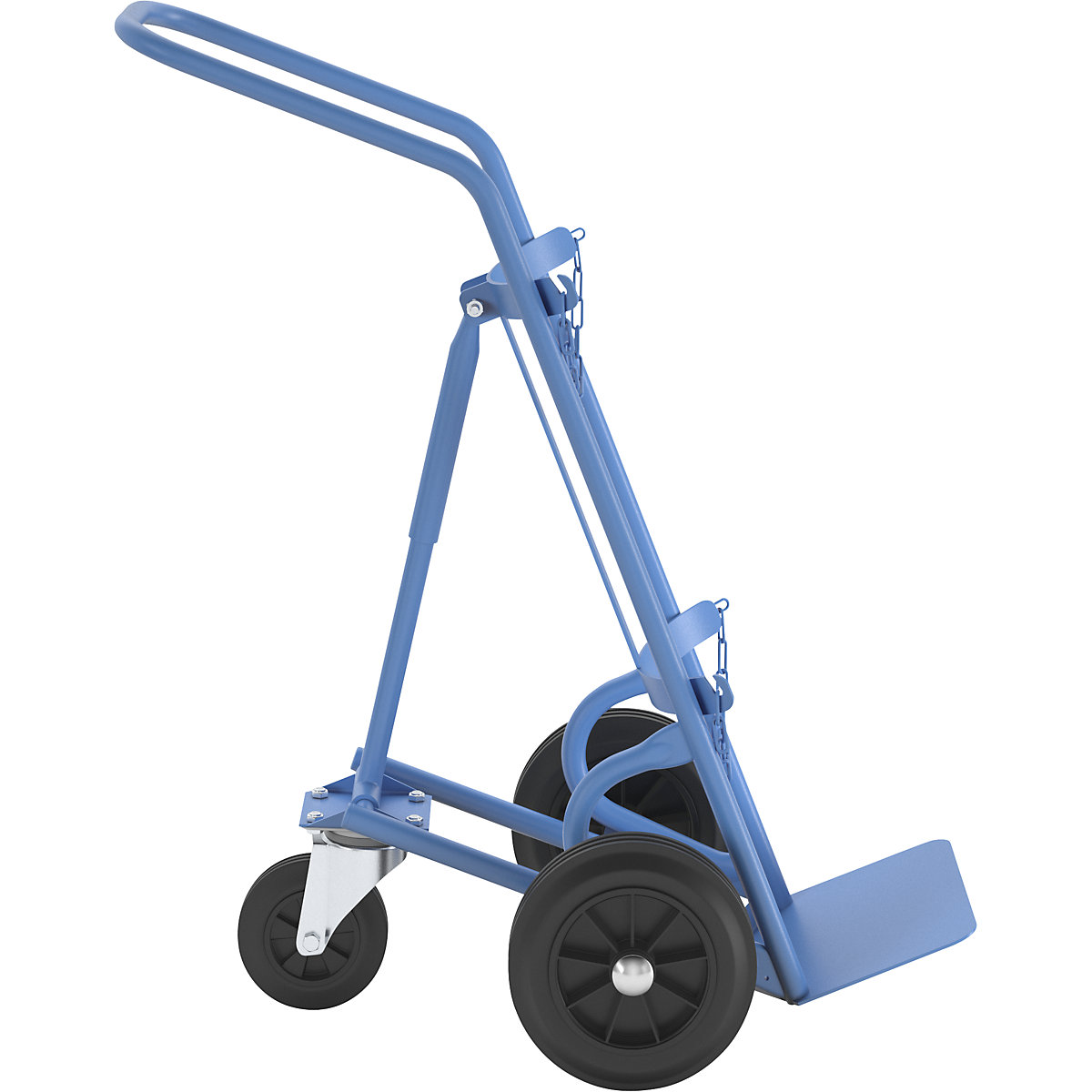 Carrello per bombole e bombole di gas – eurokraft pro (Foto prodotto 5)-4